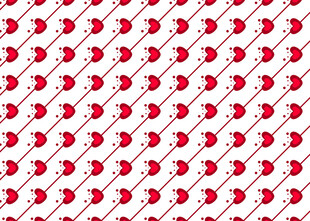 红白爱心图案纹理背景