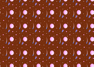 棕色底粉色圆点图案纹理
