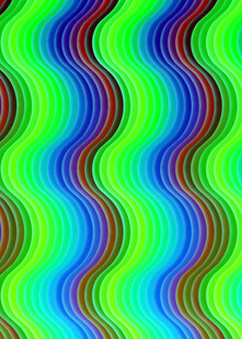 多彩波浪条纹抽象背景图