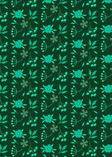 绿色花卉植物图案背景