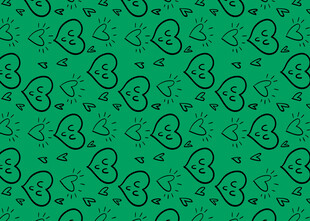 绿色三叶草图案背景