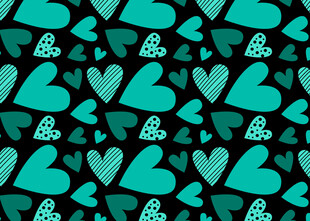 心形图案构成的无缝背景