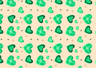 绿色三叶草图案背景纹理
