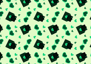 绿色钱币图案背景纹理