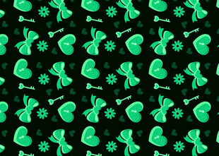 绿色三叶草图案背景