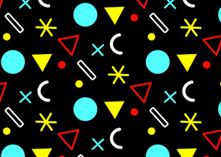 几何图案黑色背景装饰图