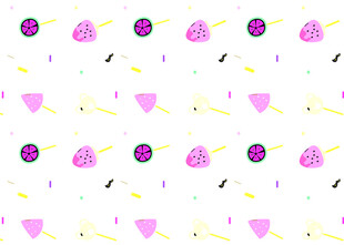 可爱花卉图案背景