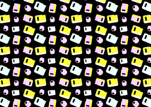 多彩卡通图案背景