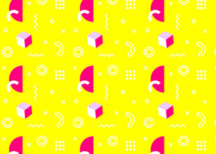 黄色背景趣味图案纹理