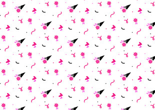 粉色箭头爱心图案背景