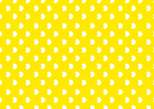 黄色底白色波点图案背景