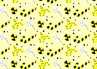 黄色系几何图案背景图