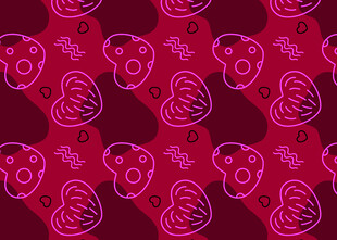 粉色心形图案背景纹理