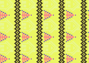 黄绿底色几何图案纹理