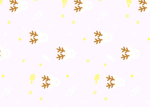 金色小花星星图案背景