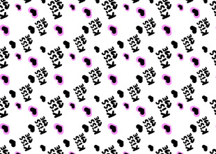 音乐符号无缝图案背景