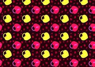 多彩骷髅图案背景纹理