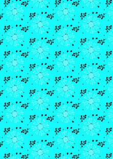 蓝底碎花图案纹理背景