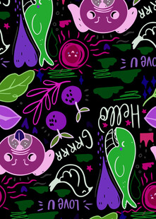 奇幻魔法主题卡通图案设计