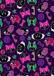 可爱卡通猫咪图案背景