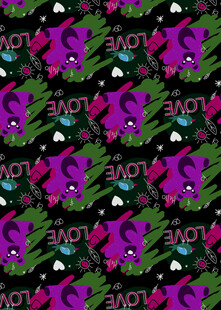 多彩抽象动物图案设计