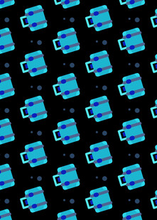 蓝色杯子图案背景纹理