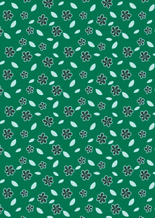 绿色花卉图案背景纹理