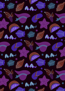 梦幻紫色几何图案纹理