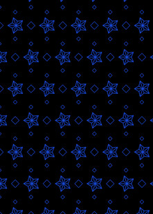 蓝色星状图案黑色背景