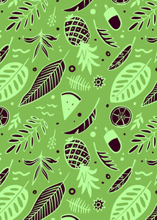 绿色叶子图案背景纹理