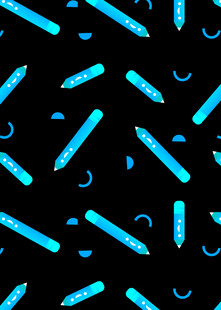 蓝色荧光棒图案背景