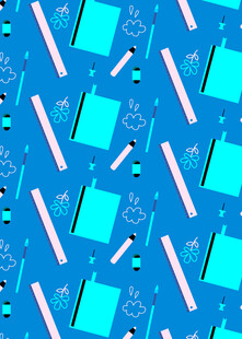 蓝色几何图案背景纹理