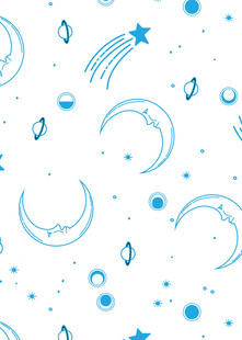 梦幻星空月亮图案背景