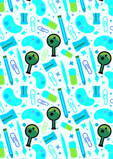 实验室元素无缝图案背景