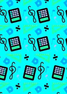 音乐元素图案背景设计