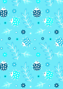 蓝色圣诞风几何图案背景