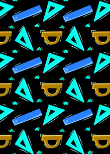 几何文具图案背景