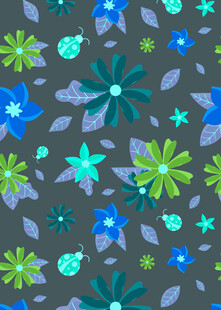 多彩花卉图案背景