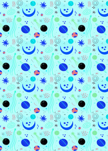 笑脸星星图案背景
