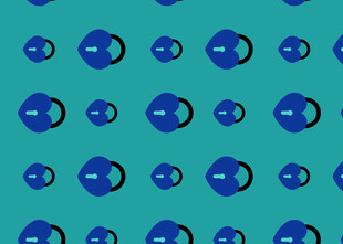 蓝色几何图案无缝背景