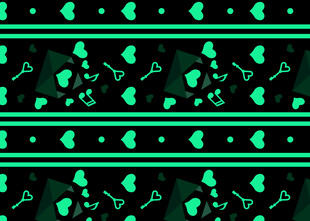 绿色骷髅图案背景纹理