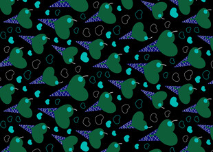 几何绿色抽象图案背景