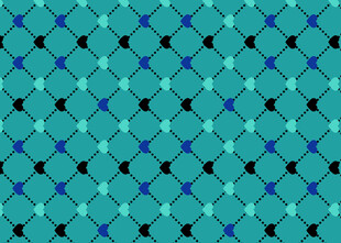 蓝绿几何图案无缝背景