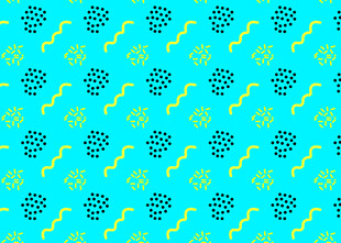 蓝底海洋元素图案设计