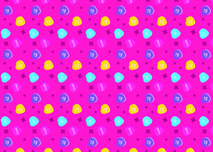 粉色波点图案背景