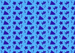 蓝色星星三角图案背景
