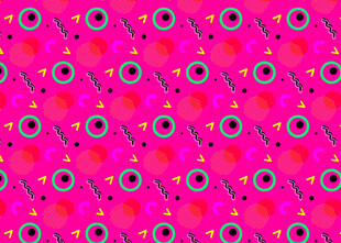 粉色几何图案无缝背景