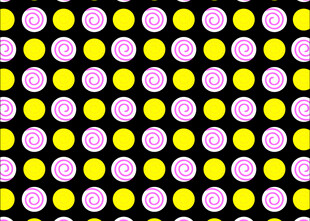 多彩圆点图案背景