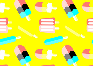 多彩冰棍图案背景图