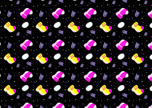 多彩胶囊图案背景